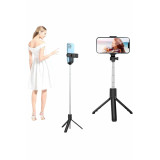 Selfie Çubuğu Tripod Bluetooth Kumandalı Selfie Çubuğu Telefon Tutucu