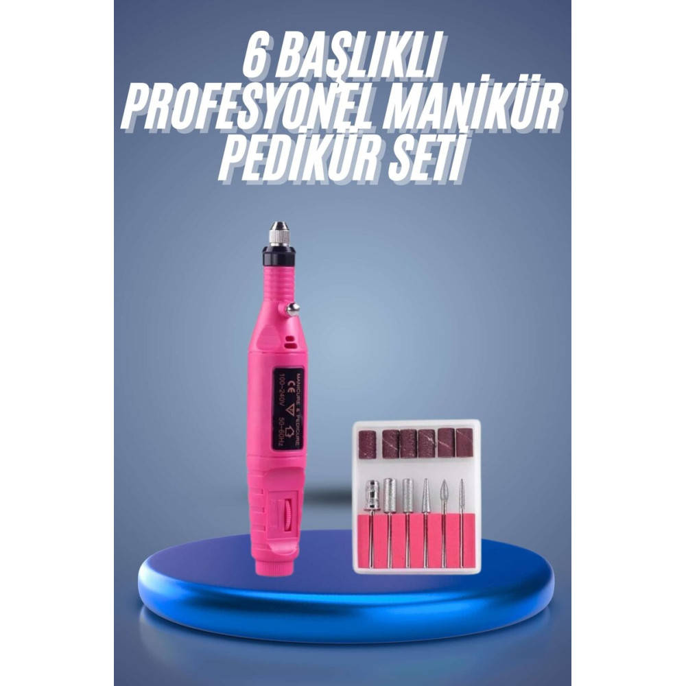 Profesyonel Manikür Pedikür Seti Törpü Makinesi Protez Tırnak Çıkarma