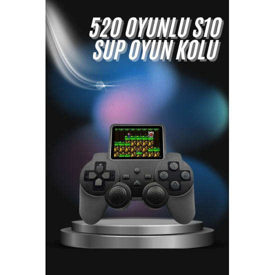 S10 Gamepad 520 Oyunlu Klasik Taşınabilir Retro Oyunlar Oyun Konsolu E