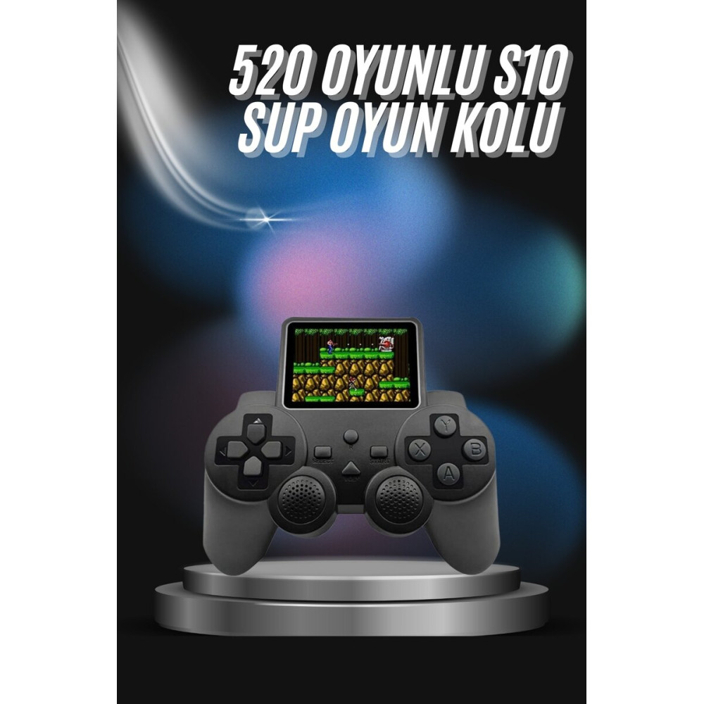S10 Gamepad 520 Oyunlu Klasik Taşınabilir Retro Oyunlar Oyun Konsolu E