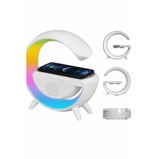 Bluetooth Hoparlör G Şekli Atmosfer Akıllı Rgb Lamba Wireless Kablosuz