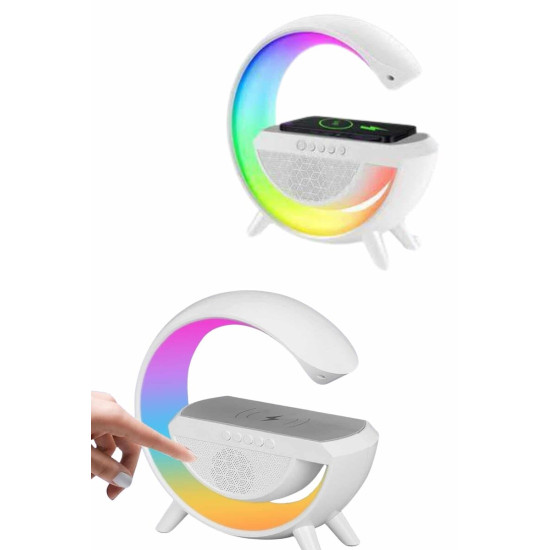 Bluetooth Hoparlör G Şekli Atmosfer Akıllı Rgb Lamba Wireless Kablosuz