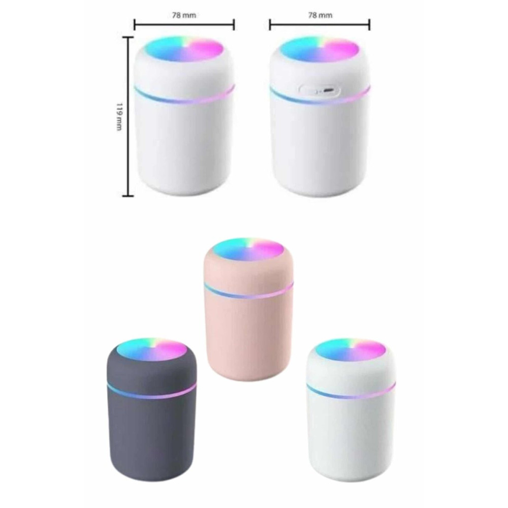 Rgb Işıklı Ulrasonik Ledli Hava Nemlendirici Buhar Makinesi Buhardanlı