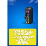 Bluetooth Hoparlör USB Şarjlı Uzun Pil Ömrü Android ve İOS Uyumlu Renk