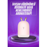 Aromaterapi Hava Nemlendirici Dekoratif USB Şarjlı Tavşan Nemlendirici