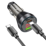 HOCO NZ12B Unimpeded PD48W USB + Type-C Araç Çakmaklı Hızlı Şarj Aleti