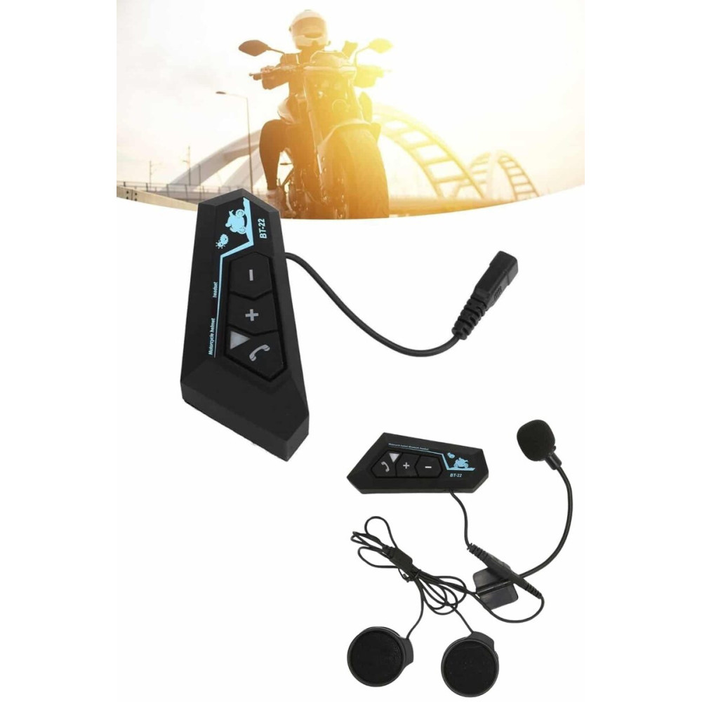 Bluetooth Kask Kulaklığı Intercom 5.0 Bluetooth Android ve İOS Uyumlu