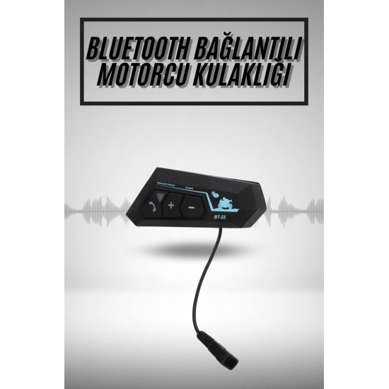 Yeni Nesil Dinleme Ve Konuşma Özellikli Intercom Kask Kulaklığı 5.0 Bl