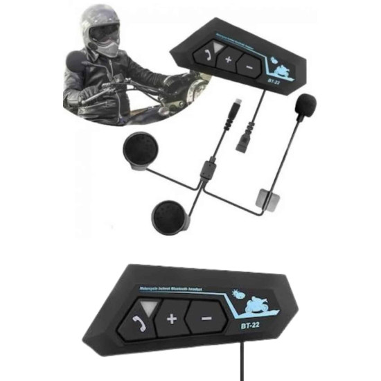 Yeni Nesil Dinleme Ve Konuşma Özellikli Intercom Kask Kulaklığı 5.0 Bl