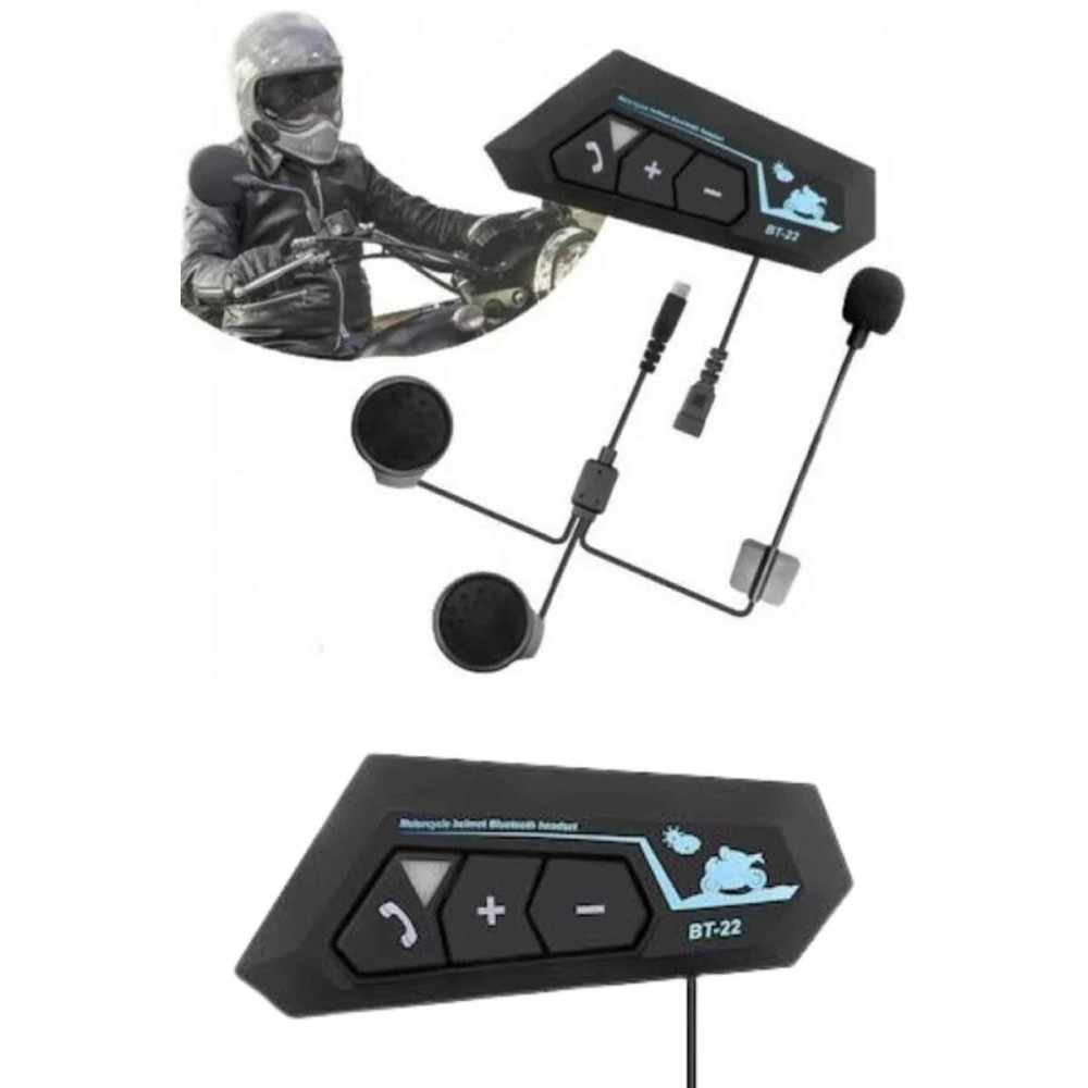Yeni Nesil Dinleme Ve Konuşma Özellikli Intercom Kask Kulaklığı 5.0 Bl