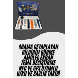 Saat Çoklu Kordon Seçenekli Dokunmatik Ekran Nabız Sensörlü