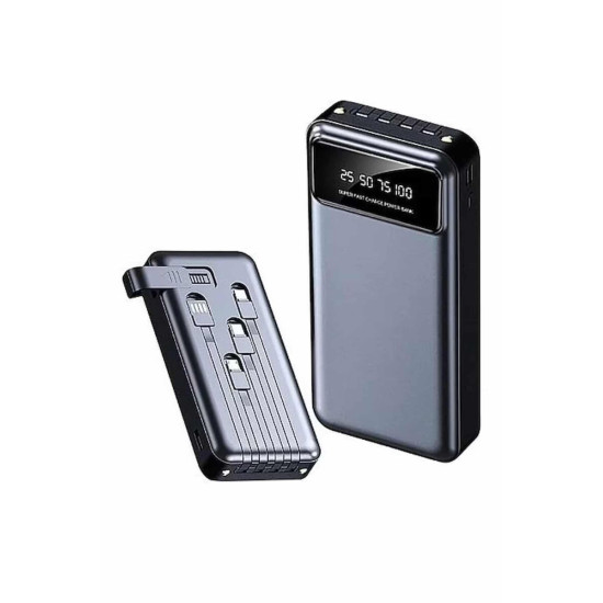 Hızlı Şarj Özellikli 20.000 Mah Dijital Göstergeli USB Girişli Android