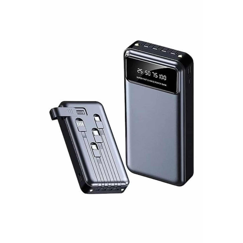 Hızlı Şarj Özellikli 20.000 Mah Dijital Göstergeli USB Girişli Android