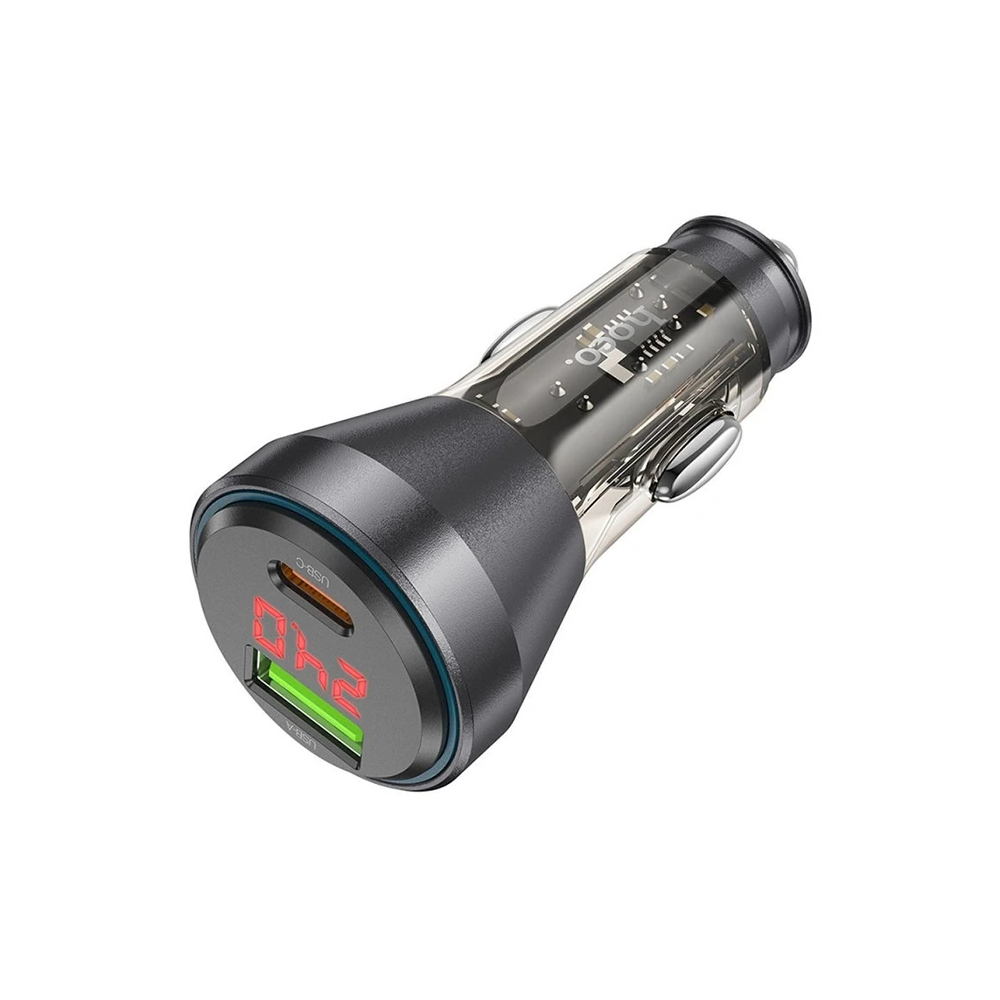 HOCO NZ12B Unimpeded PD48W USB + Type-C Araç Çakmaklık Hızlı Şarj Alet