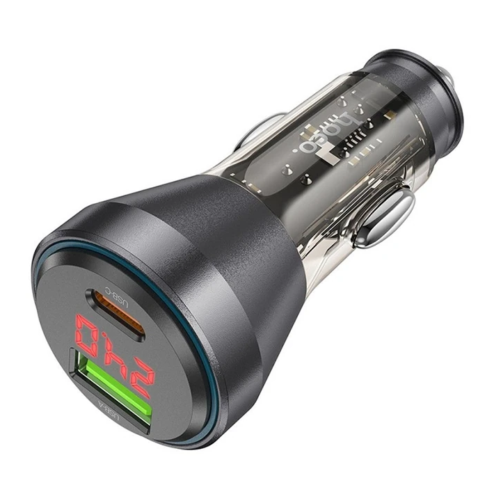 HOCO NZ12B Unimpeded PD48W USB + Type-C Araç Çakmaklık Hızlı Şarj Alet