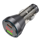 HOCO NZ12B Unimpeded PD48W USB + Type-C Araç Çakmaklık Hızlı Şarj Alet