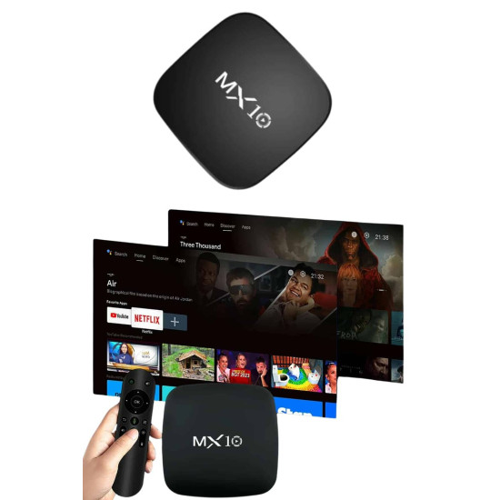 2.4G Wifi Tv Box Medya Oynatıcı TV Uyumlu MX Box Kutusu Android TV