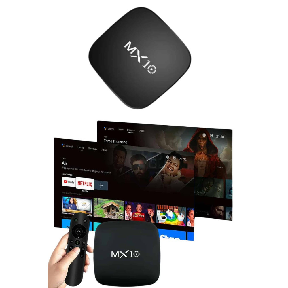2.4G Wifi Tv Box Medya Oynatıcı TV Uyumlu MX Box Kutusu Android TV