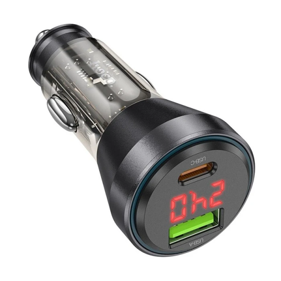 HOCO NZ12B Unimpeded PD48W USB + Type-C Araç Çakmaklık Hızlı Şarj Alet