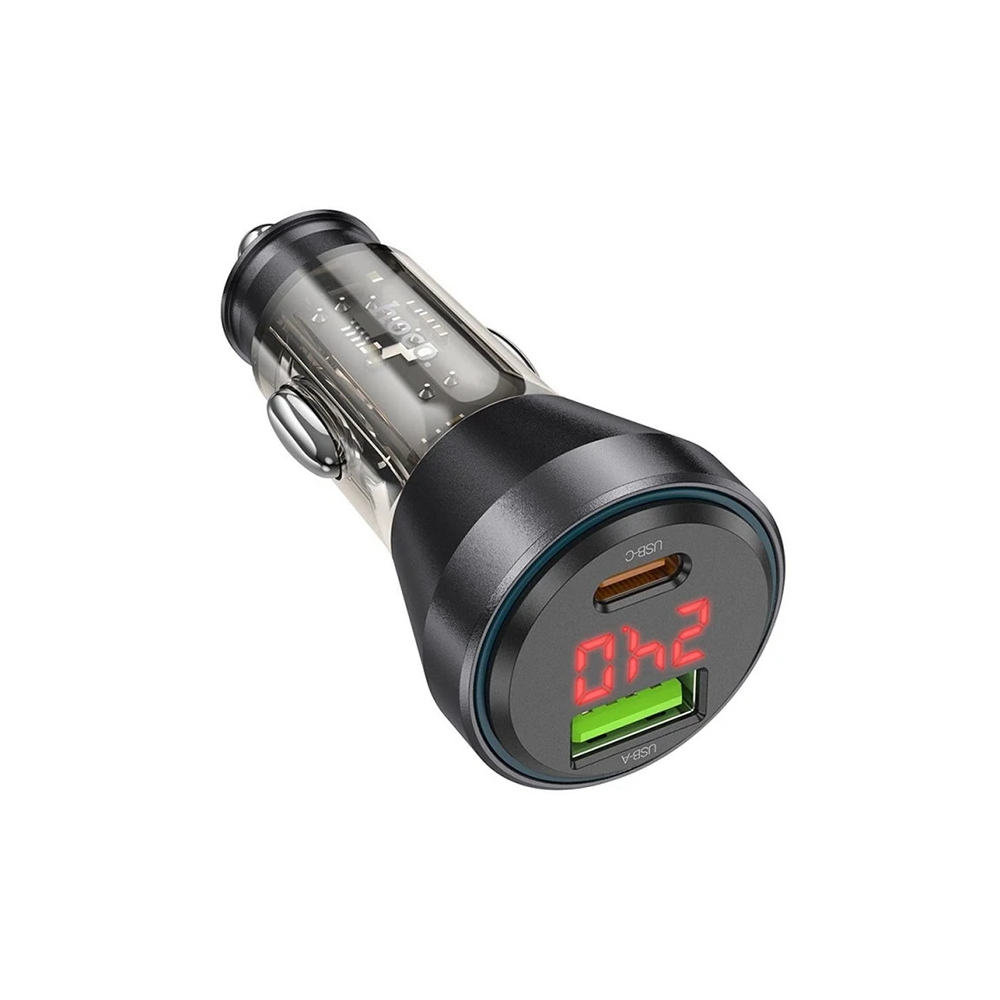 HOCO NZ12B Unimpeded PD48W USB + Type-C Araç Çakmaklık Hızlı Şarj Alet
