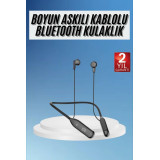 100 Saat Kablolu Boyun Askılı Dijital Göstergeli Bluetooth Kulaklığı