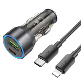 HOCO NZ12A Action PD43W USB + Type-C Araç Çakmaklık Hızlı Şarj Aleti +