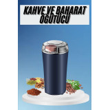 Kahve ve Baharat Öğütücü Kolay Temizlenebilir Paslanmaz Çelik Taşınabi