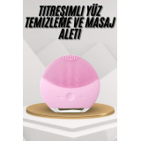 Hassas Ciltlere Özel Titreşimli Yüz Temizleme ve Masaj Aleti