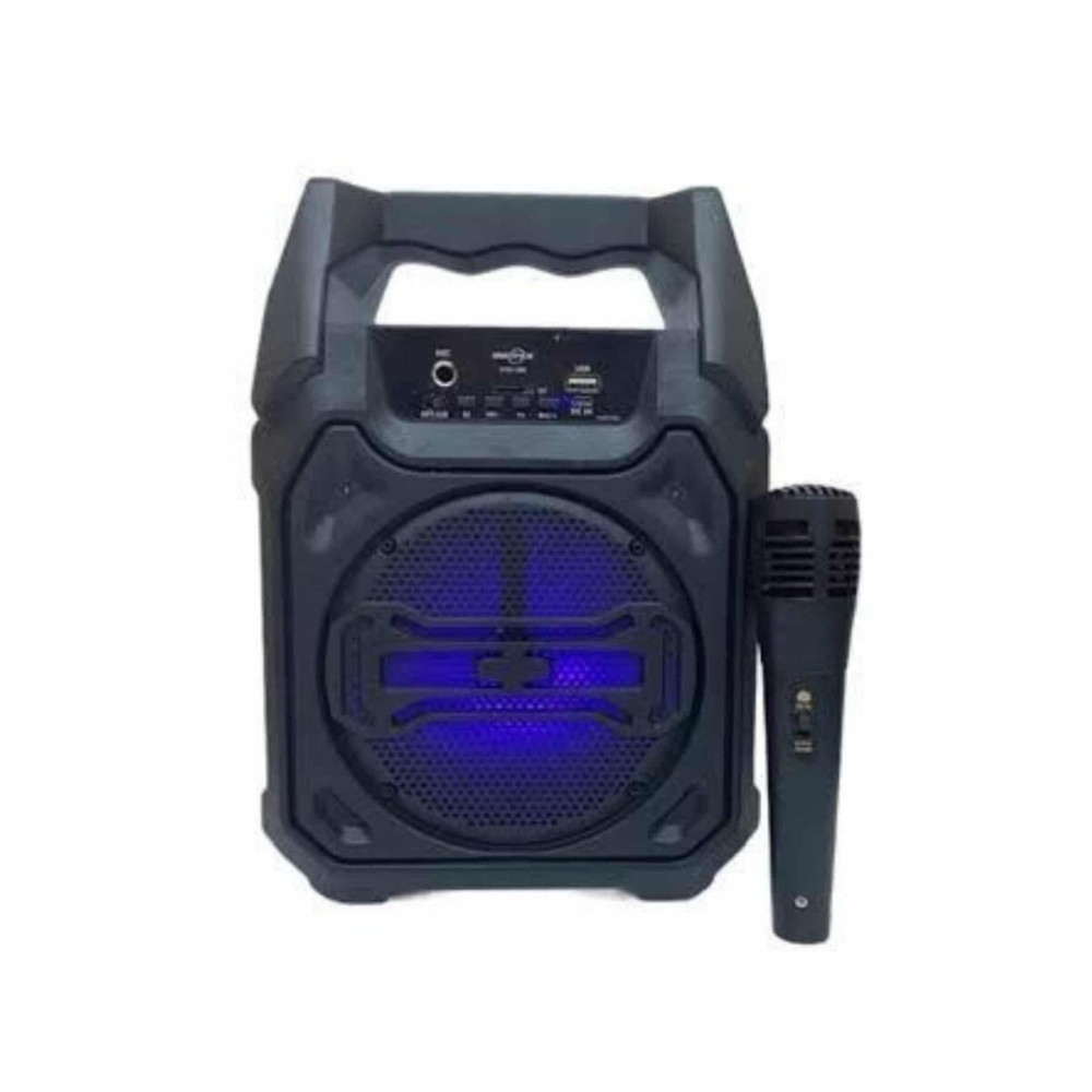 Bluetooth Hoparlör Led Işıklı Taşınabilir Kablosuz Speaker Uzun Pil Öm