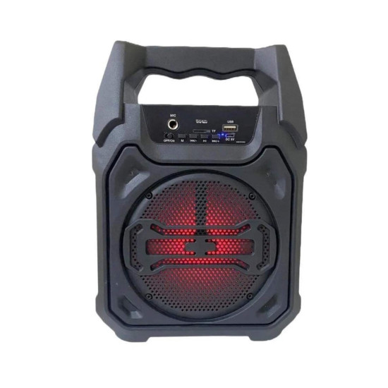 Bluetooth Hoparlör Led Işıklı Taşınabilir Kablosuz Speaker Uzun Pil Öm