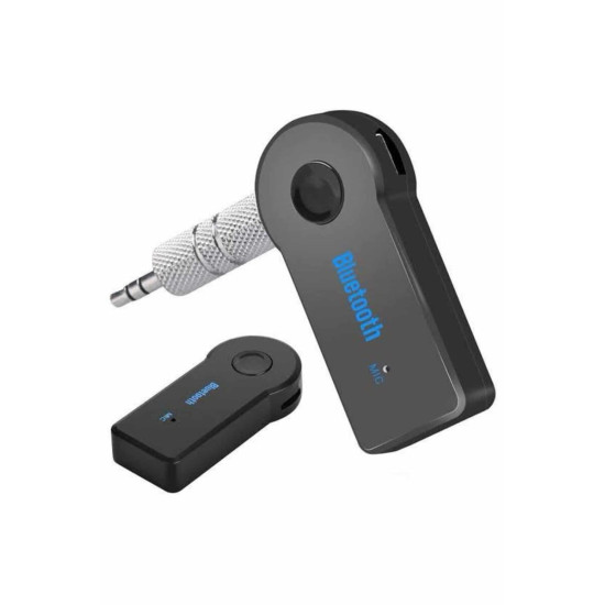 Tüm Cihazlara Uyumlu Bluetooth Aux Araç Kiti Siyah
