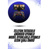 Joystik Gamepad Bluetooth Telefon Tutucu Oyun Kolu Telefon Android Uyu
