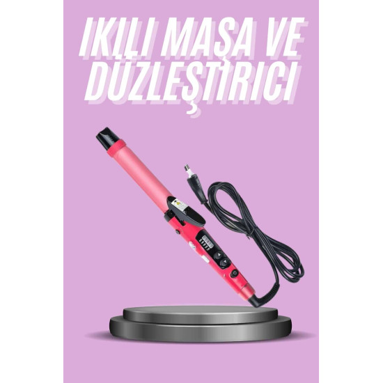Saç Düzleştirici Ve Maşa İkili Saç Şekillendirici Tüm Saç Tiplerine Uy