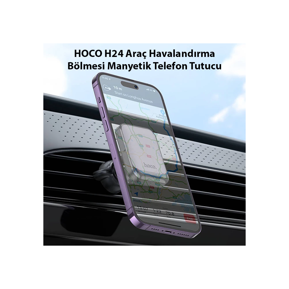HOCO H24 Araç Havalandırma Bölmesi Manyetik Telefon Tutucu
