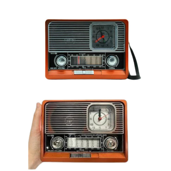 Nostaljik Görünümlü USB Girişli Bluetooth Bağlantılı Radyo