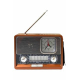 Vintage Nostaljik Radyo AUX USB SD Kart Girişli Şarjlı Bluetooth Bağla