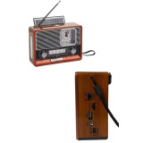 Vintage Nostaljik Radyo AUX USB SD Kart Girişli Şarjlı Bluetooth Bağla
