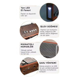 Vintage Nostaljik Radyo AUX USB SD Kart Girişli Şarjlı Bluetooth Bağla