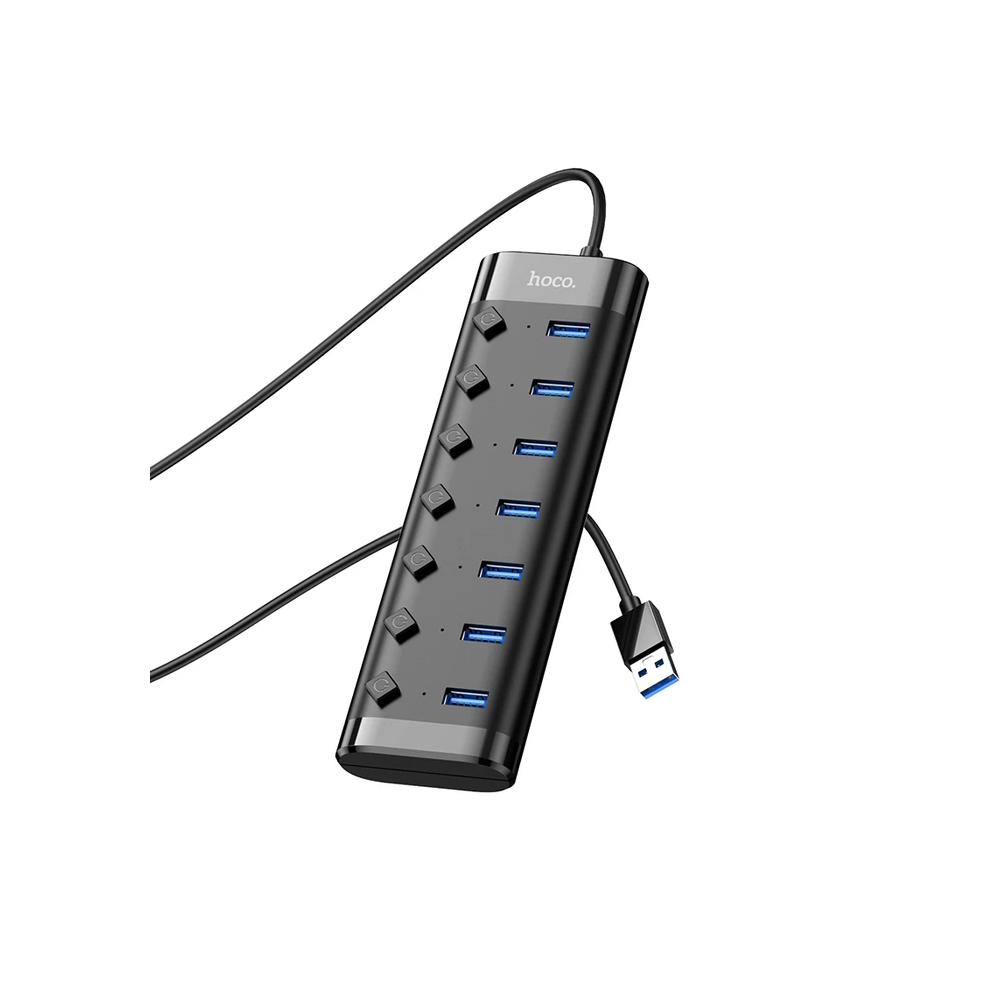Hoco HB40 7xUSB 2.0 Anahtarlı USB Hızlı Şarj ve Veri Okuyucu