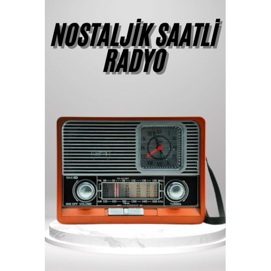 Nostaljik Vintage Radyo Taşınabilir Bluetooth Bağlantılı Hoparlör Rady