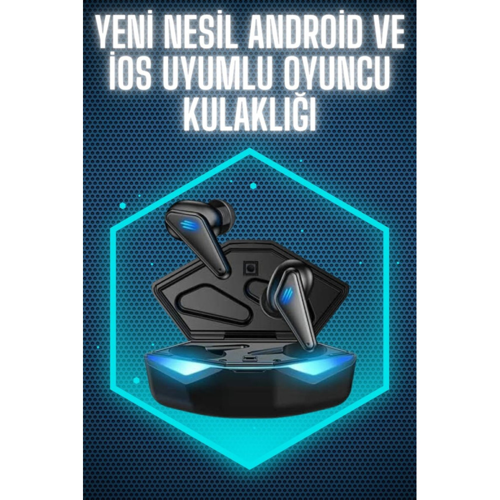 Wireless Gaming Kulaklık Mikrofonlu Bluetooth Oyuncu Kulaklığı