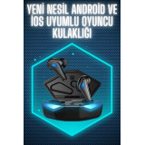 Wireless Gaming Kulaklık Mikrofonlu Bluetooth Oyuncu Kulaklığı
