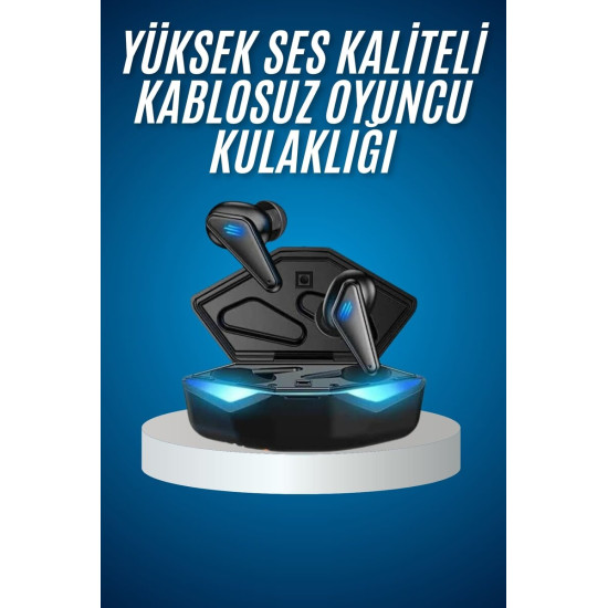 Bluetooth Kulaklık Oyuncu Kulaklığı RGB Işıklı Oyunlarda Düşük Gecikme