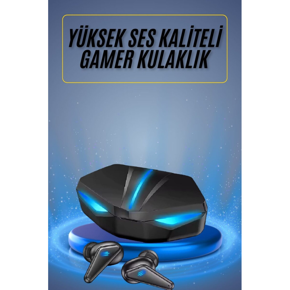 Oyuncu Kulaklığı Mikrofonlu Kablosuz Gaming Kulaklık Powerban Yüksek S