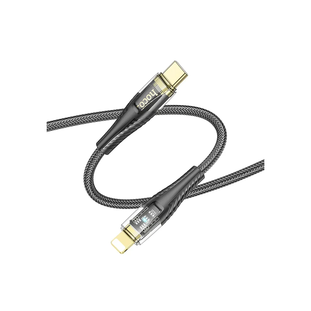 HOCO U121 Gold standard Transparent Discovery Edition 60W Type-C to iP