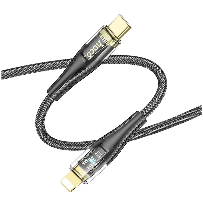 HOCO U121 Gold standard Transparent Discovery Edition 60W Type-C to iP