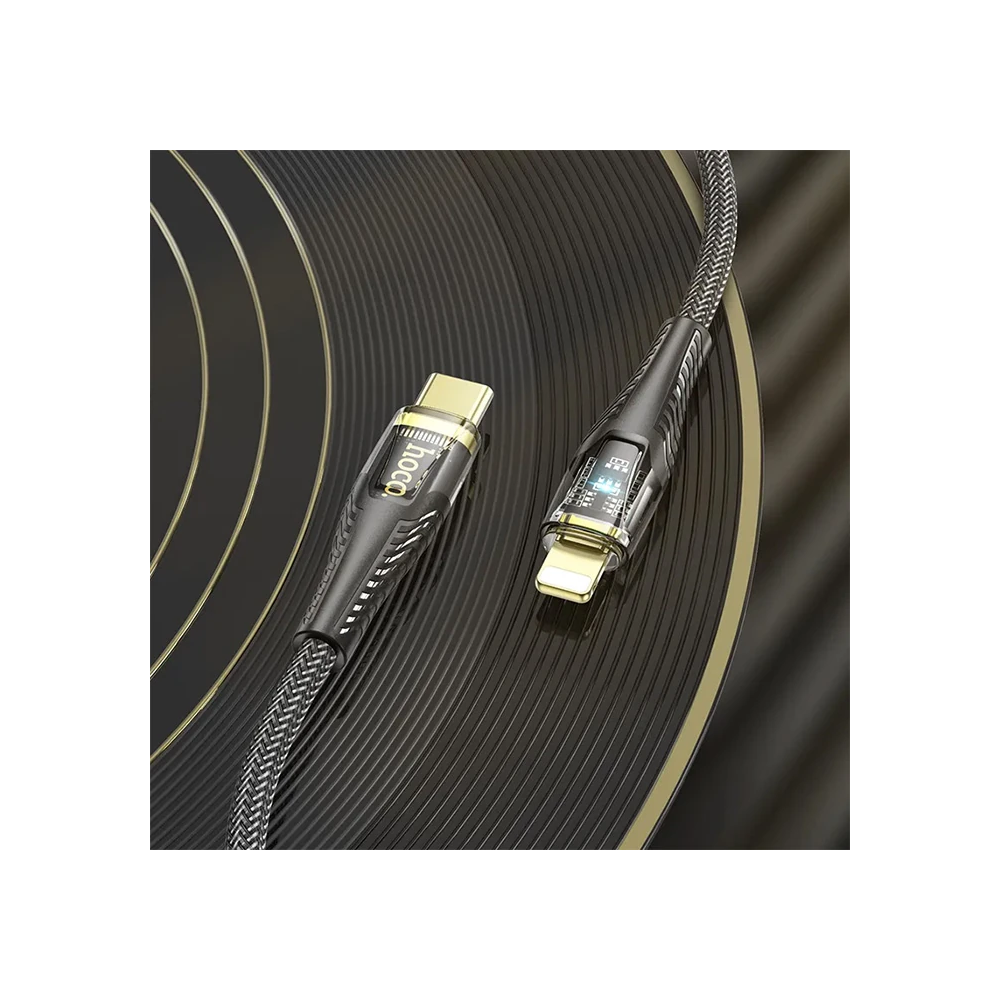 HOCO U121 Gold standard Transparent Discovery Edition 60W Type-C to iP