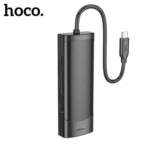 Hoco HB44 Type-C to HDMI + RJ45 + 100Mbps + SD/TF + USB3.0 + USB2.0 PD