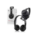 Bluetooth Kablosuz Kulaklık Siyah Wireless 5.0 Kulak Üstü Uzun Pil Ömr