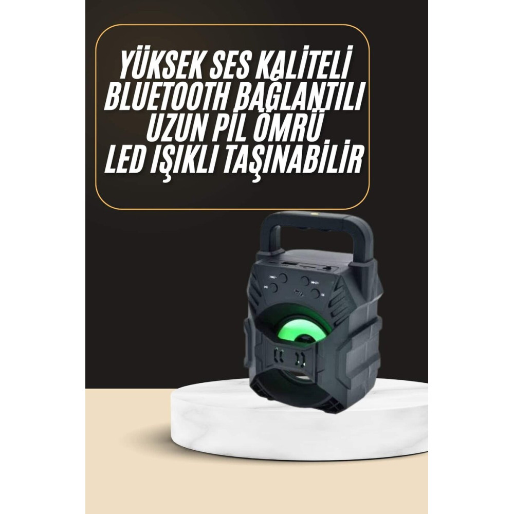 Bluetooth Hoparlör Android ve İOS Uyumlu Ses Bombası USB Girişli Taşın